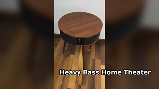 AT600Wholesale Portable Smart Table Speaker with Bluetooth built in Wireless charging Touch control 