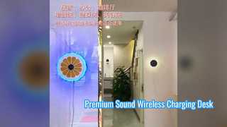 Wall‑Mounted & Desktop Bluetooth Speaker, RGB Home Atmosphere Light, TWS Stereo, USB Playback, Multi