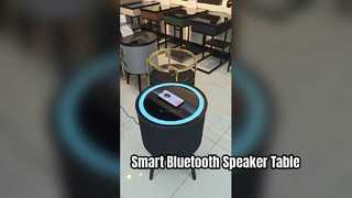 Smart Surround Sound Table | Bluetooth Speaker + Wireless Charging Bedside End Table